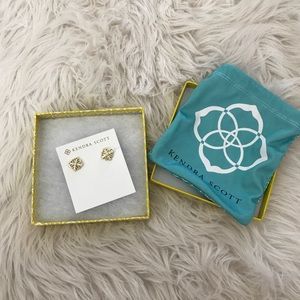 kendra scott luxe baguette branch stud